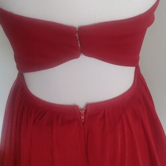 Speechless Strapless Red Dress Size 7 - Picture 4 of 5